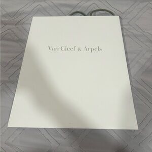 Van Cleef & Arpels White Tote Bag